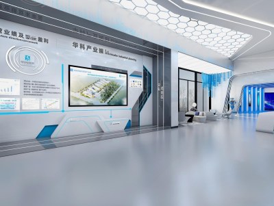 现代科技展厅3D模型下载